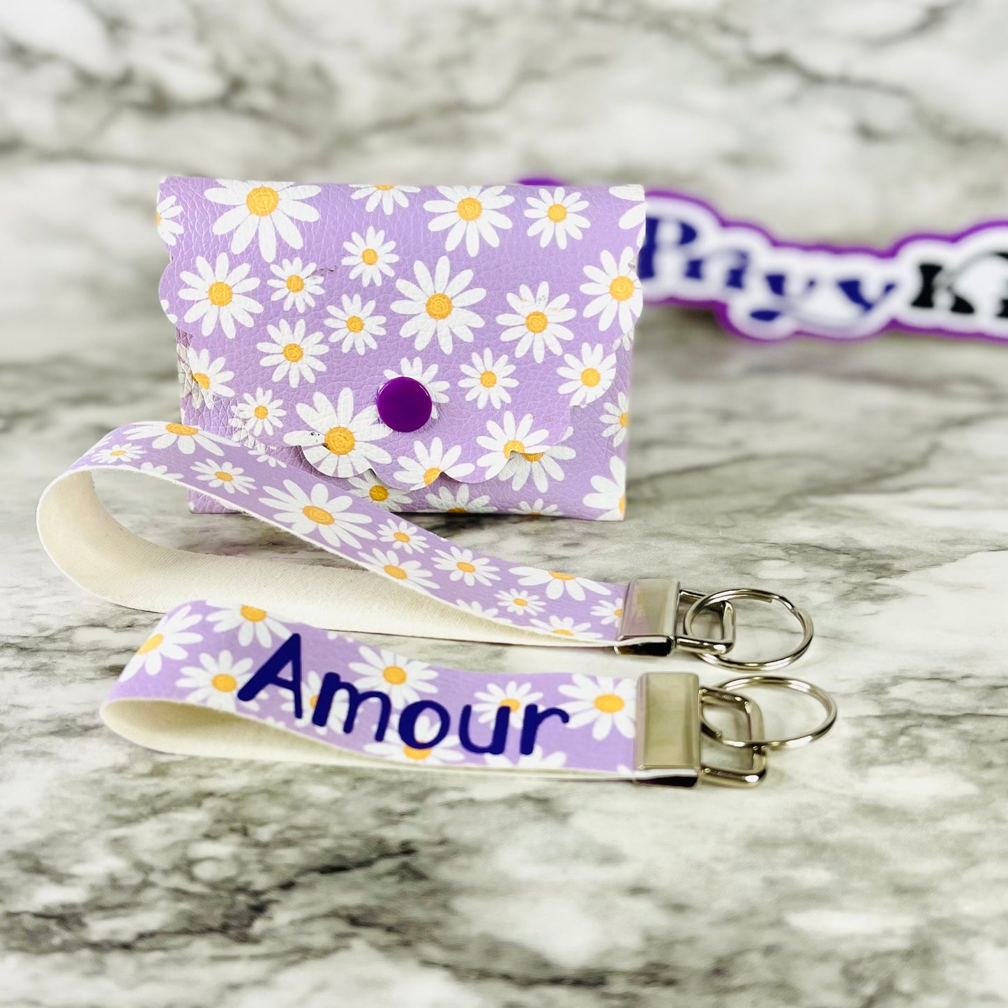 Sunflower Bliss Coin Wallet & Key Fob Set