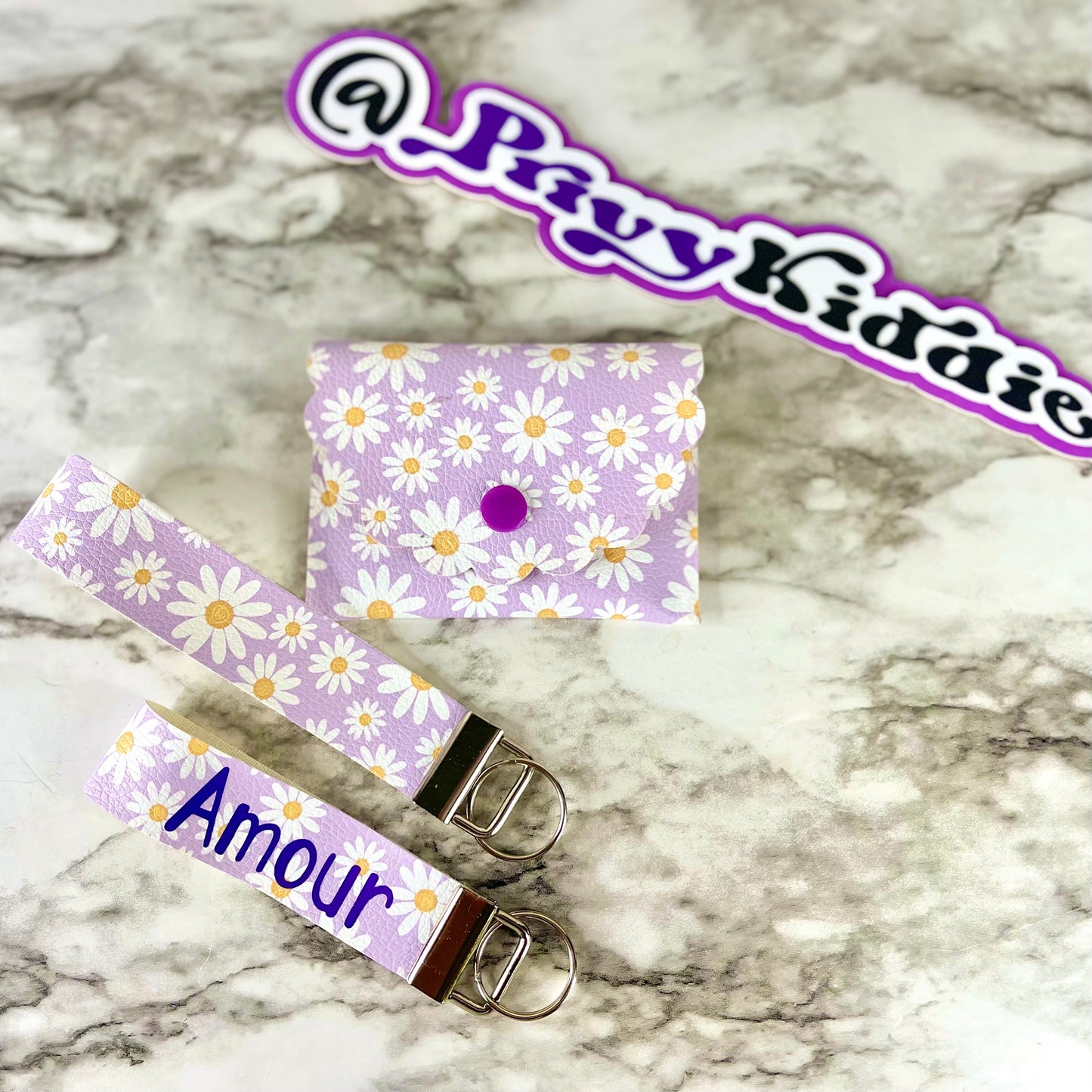 Sunflower Bliss Coin Wallet & Key Fob Set
