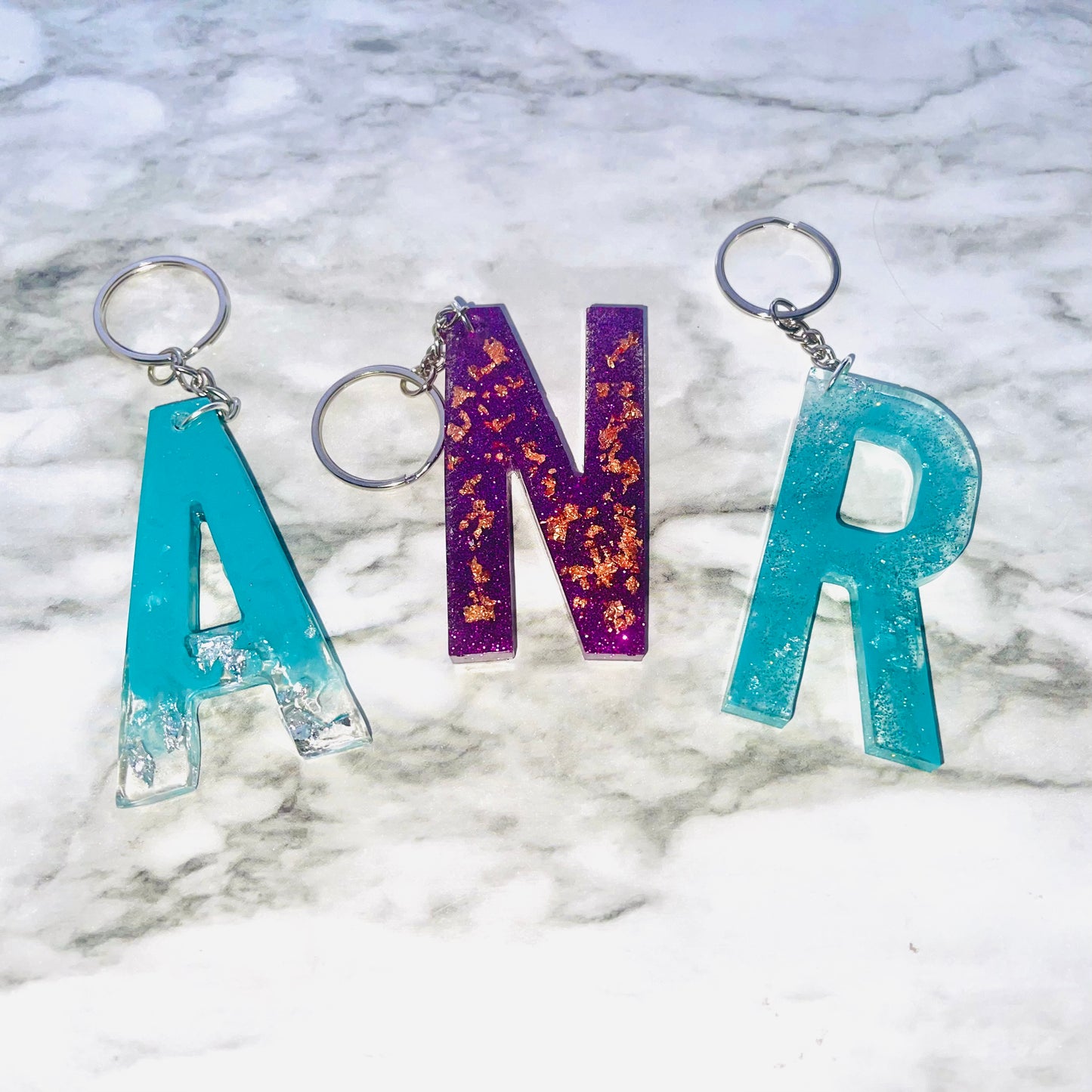 shimmering foil glitter - Keychain