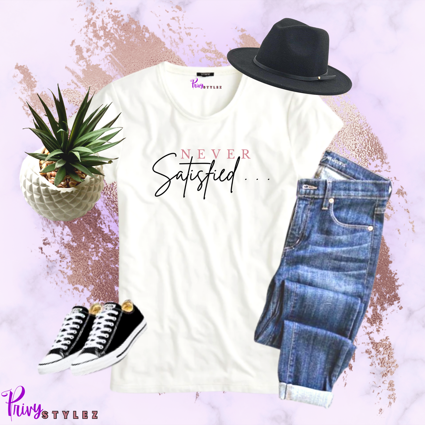 Never Satisfied - T-shirt