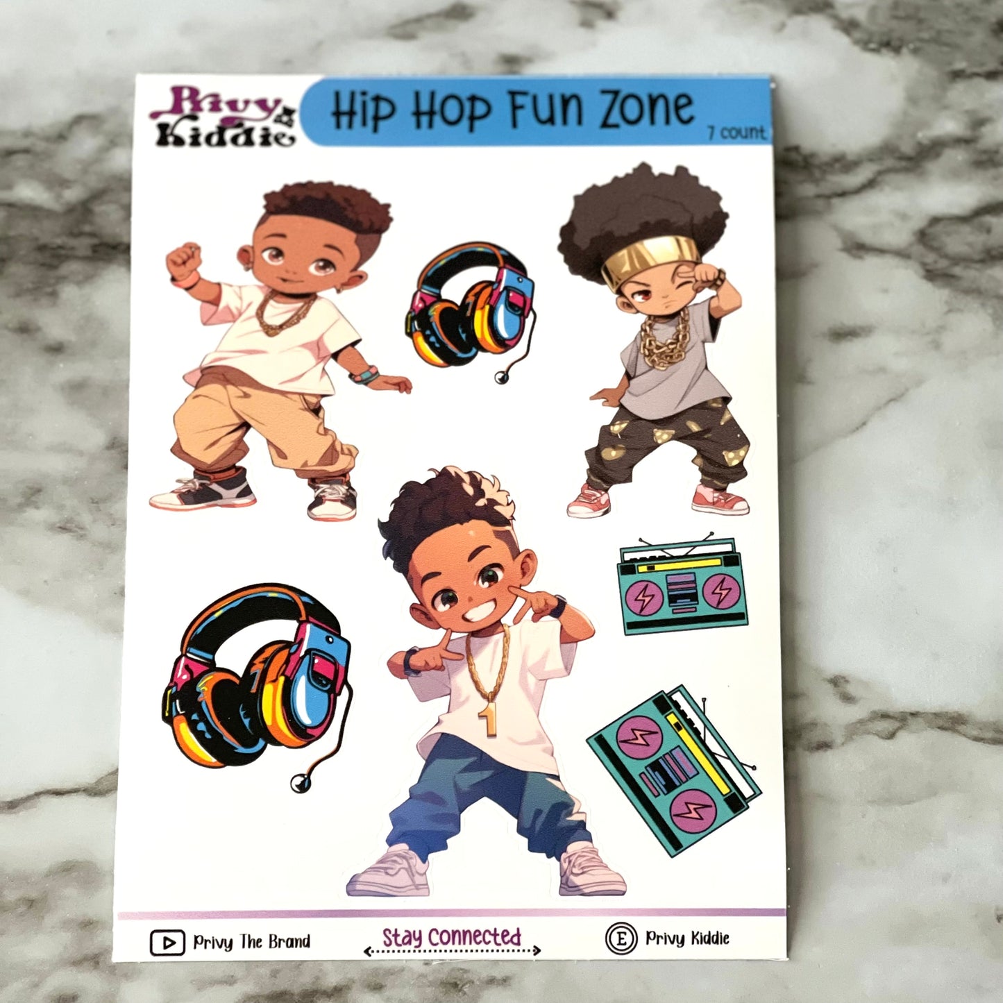 Hip Hop Fun Sticker Sheet